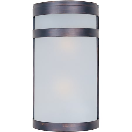 Maxim Arc 2-Light 6.5" Wide Oil Rubbed Bronze Outdoor Wall Sconce 5002FTOI